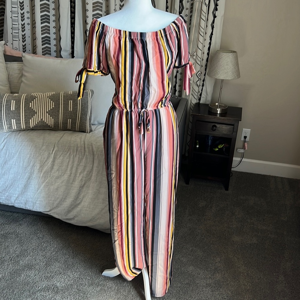 Xhilaration Striped Jumpsuit